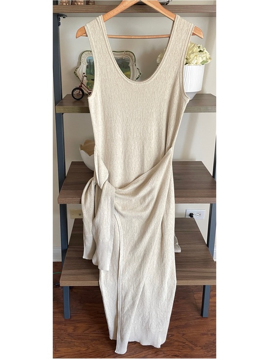 Modern Citizen Dresses & Skirts - Modern Citizen Sleeveless Knit Tie-Waist Dress, Medium Oatmeal Color